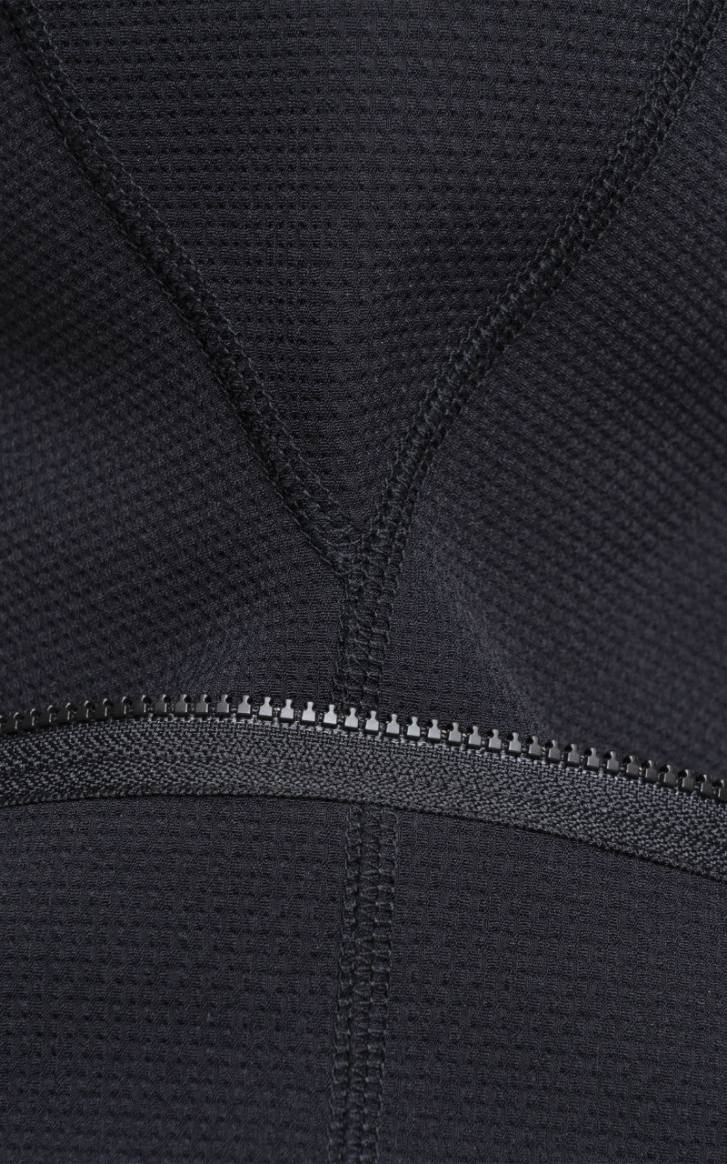 Acronym Next To Skin Modular Zippered Schoeller 3XDRY Neck Gaiter Black
