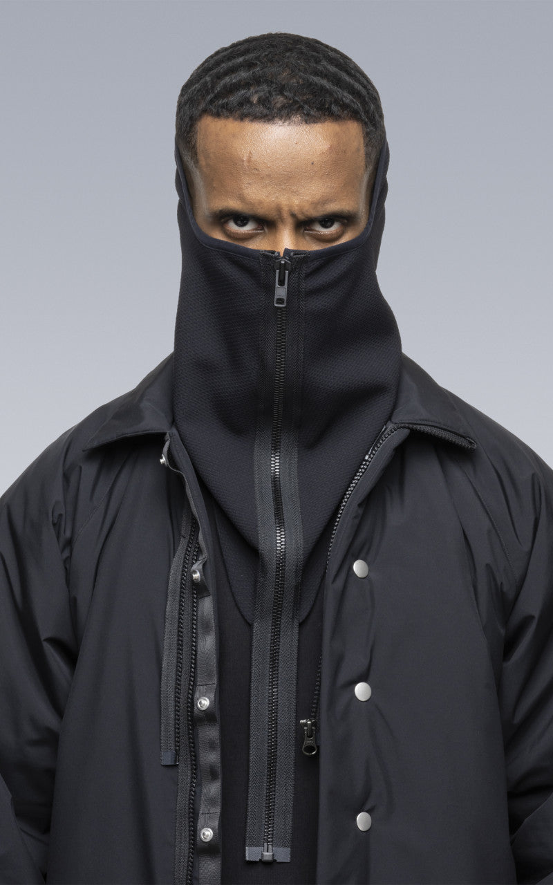 Acronym Next To Skin Modular Zippered Schoeller 3XDRY Neck Gaiter Black