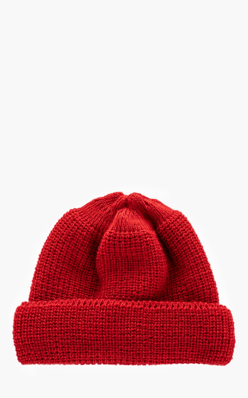 Leuchtfeuer-Strickwaren Alaska Knit Wool Beanie Red