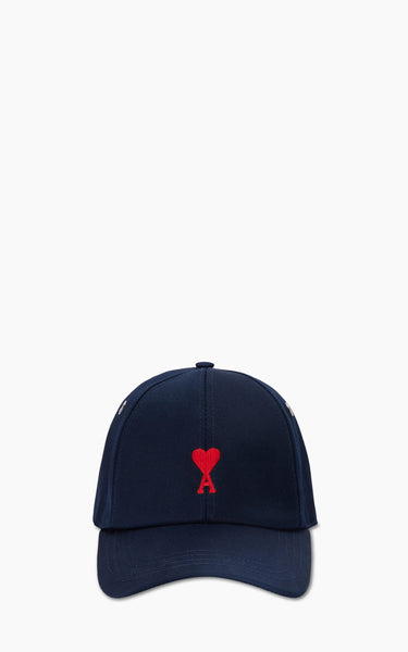 帽子 amiparis AMI Paris Red ADC Embroidery Cap Nautic Blue