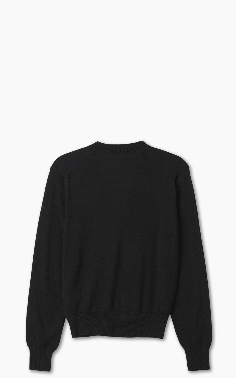 AMI Paris Ami De Coeur Cardigan Black
