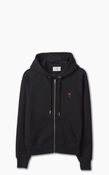 ami AMI Paris ADC Zipped Hoodie Black