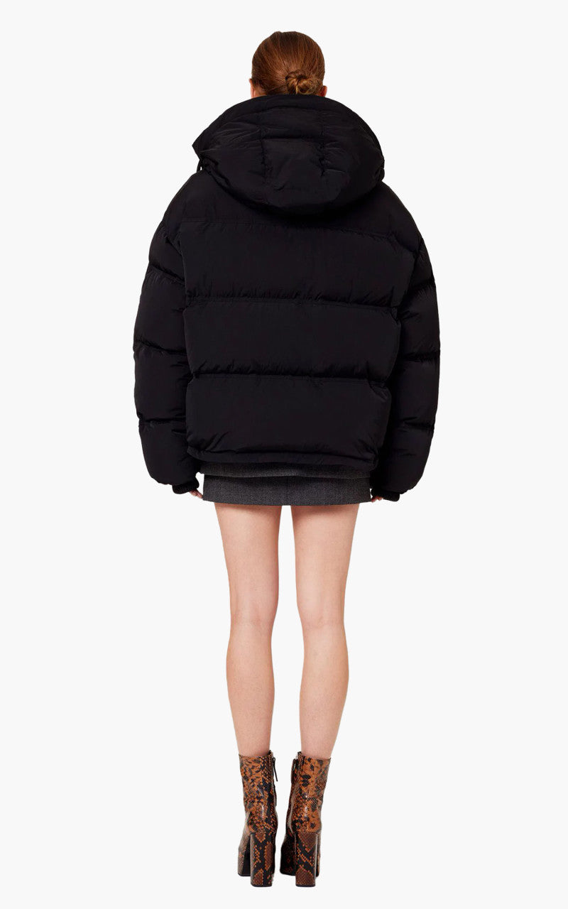 AMI Paris Ami De Coeur Patch Down Jacket Black