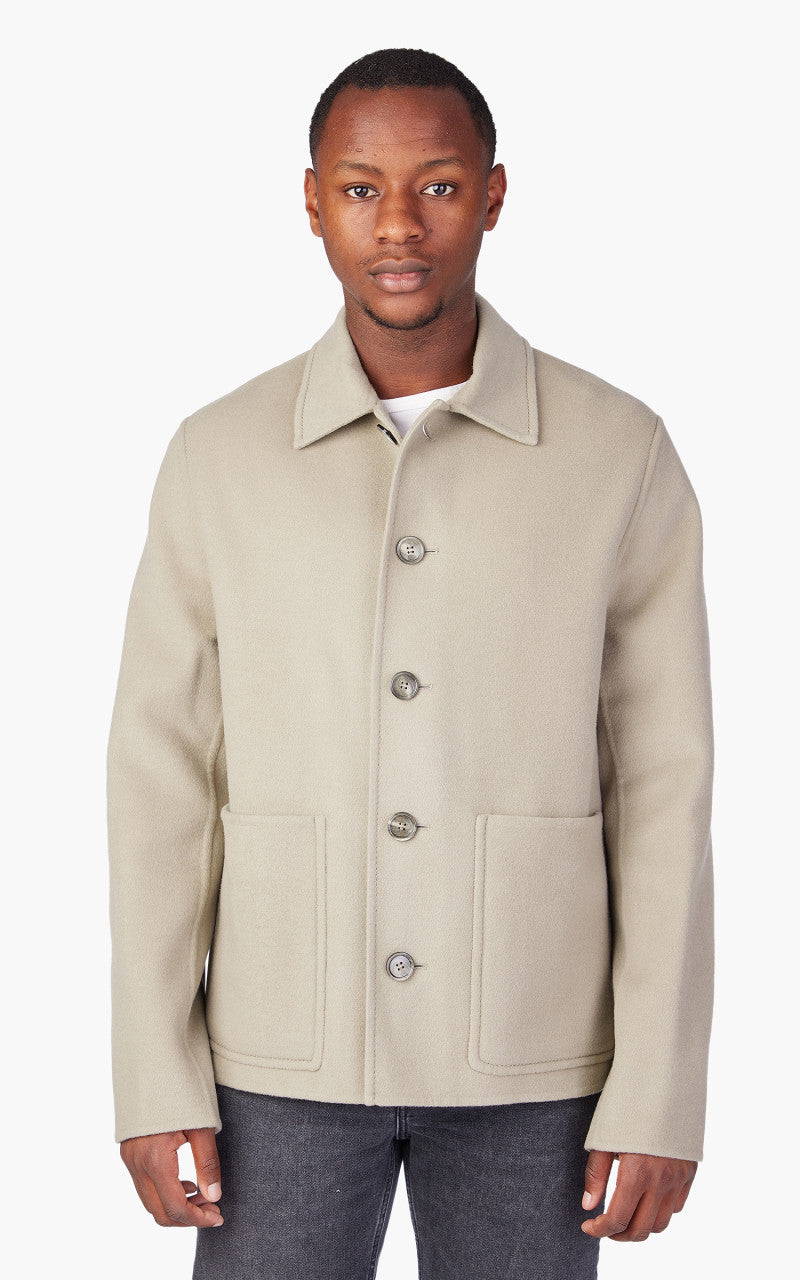 AMI Paris Double Face Short Coat Clay