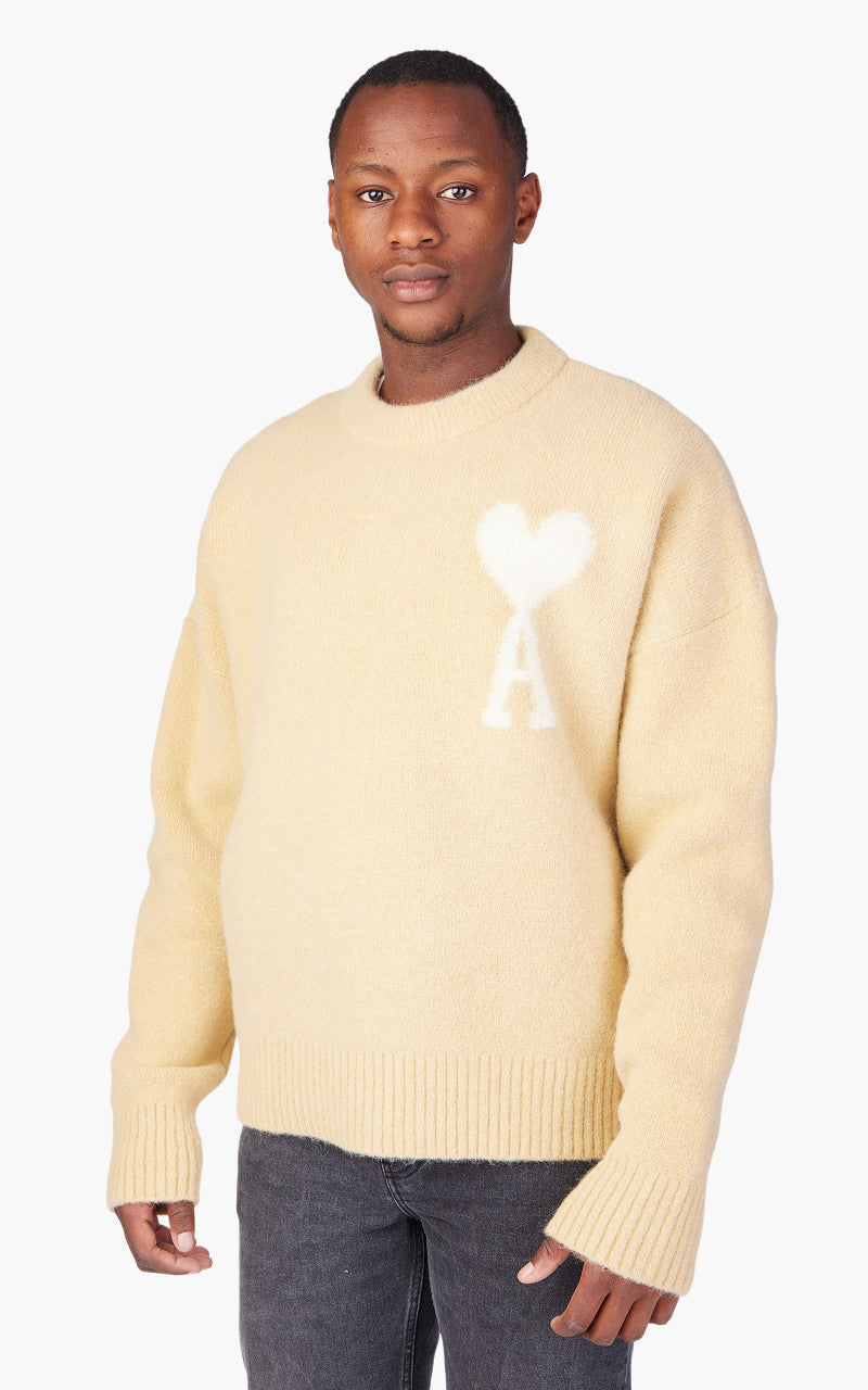 AMI Paris Off White ADC Sweater Alpaca Vanilla