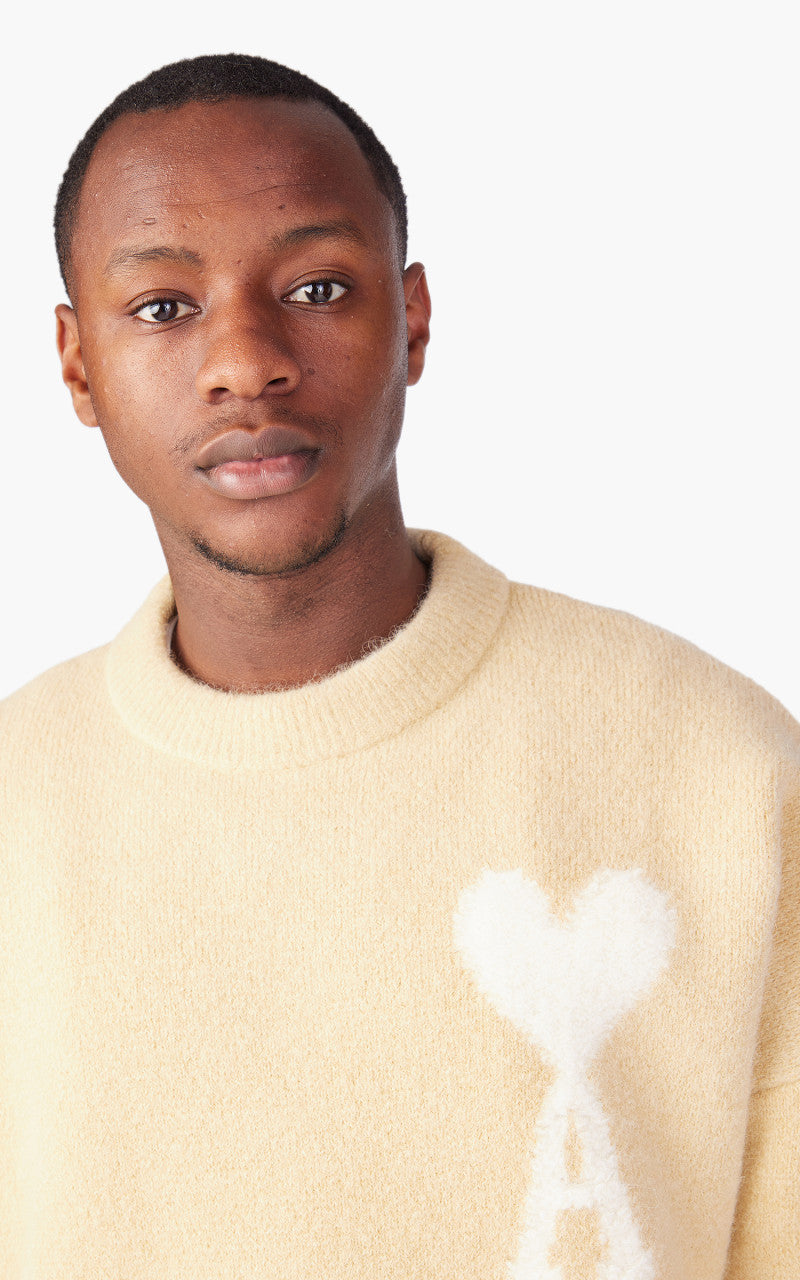 AMI Paris Off White ADC Sweater Alpaca Vanilla