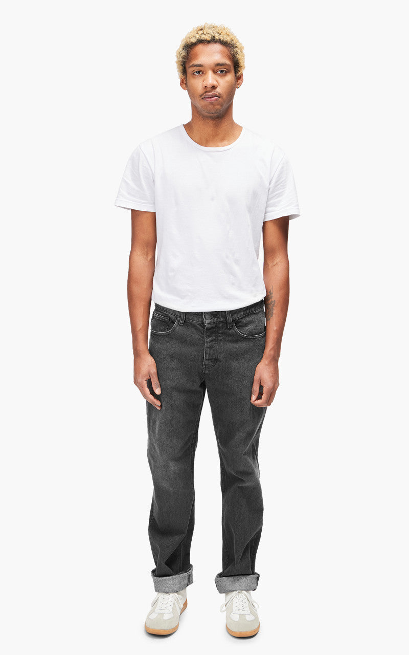 AMI Paris Classic Fit Jeans Mid-Washed Black
