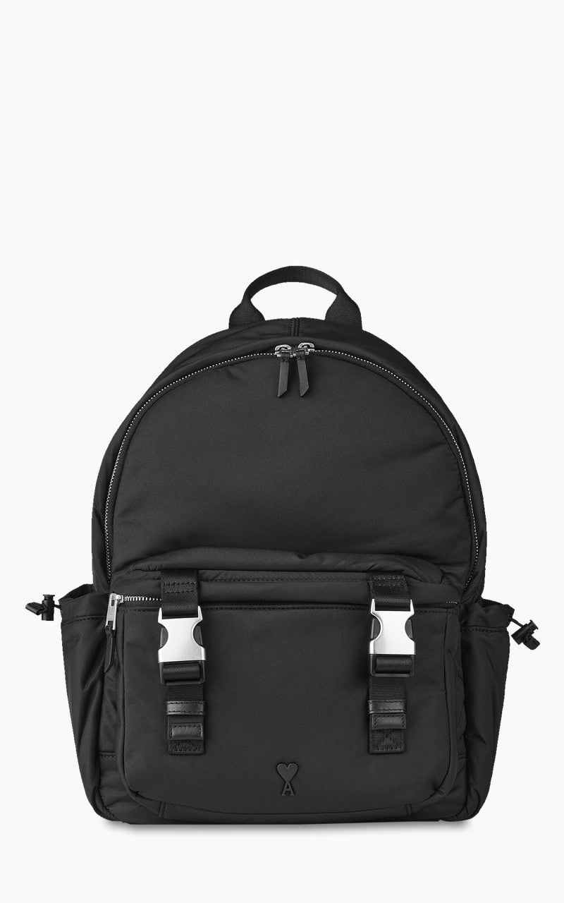 AMI Paris Ami De Coeur Backpack Black