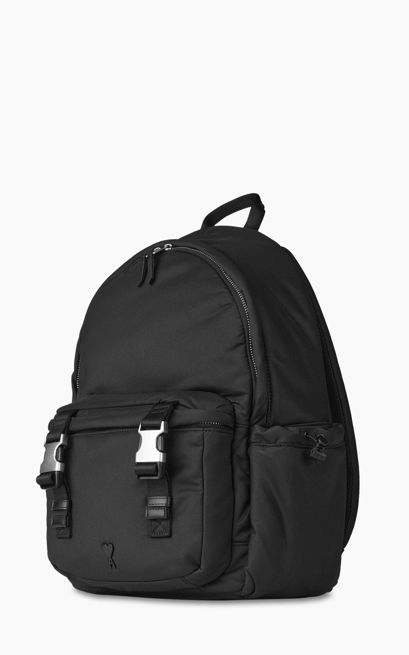 AMI Paris Ami De Coeur Backpack Black