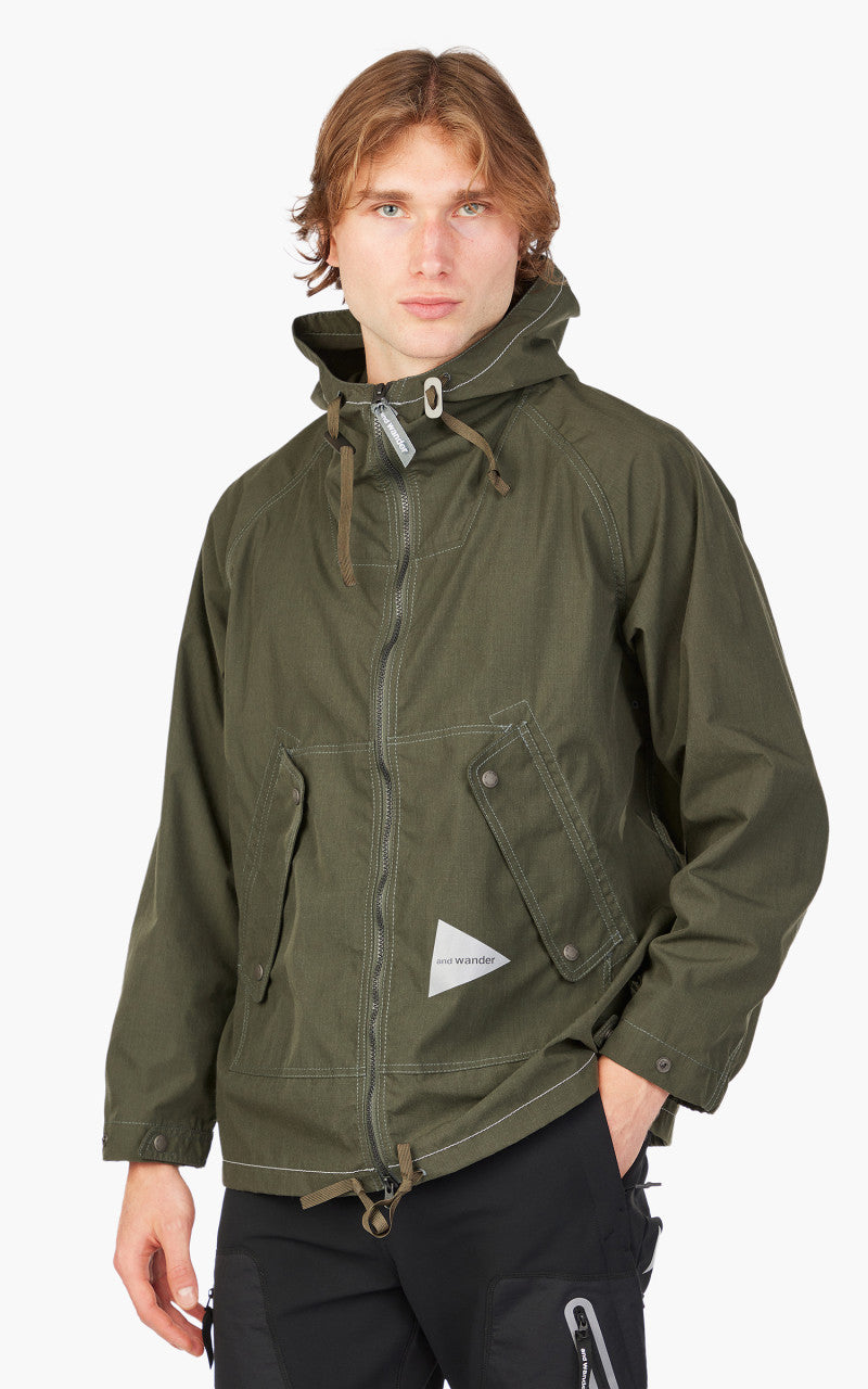 and wander Kevlar Hoodie Jacket Green