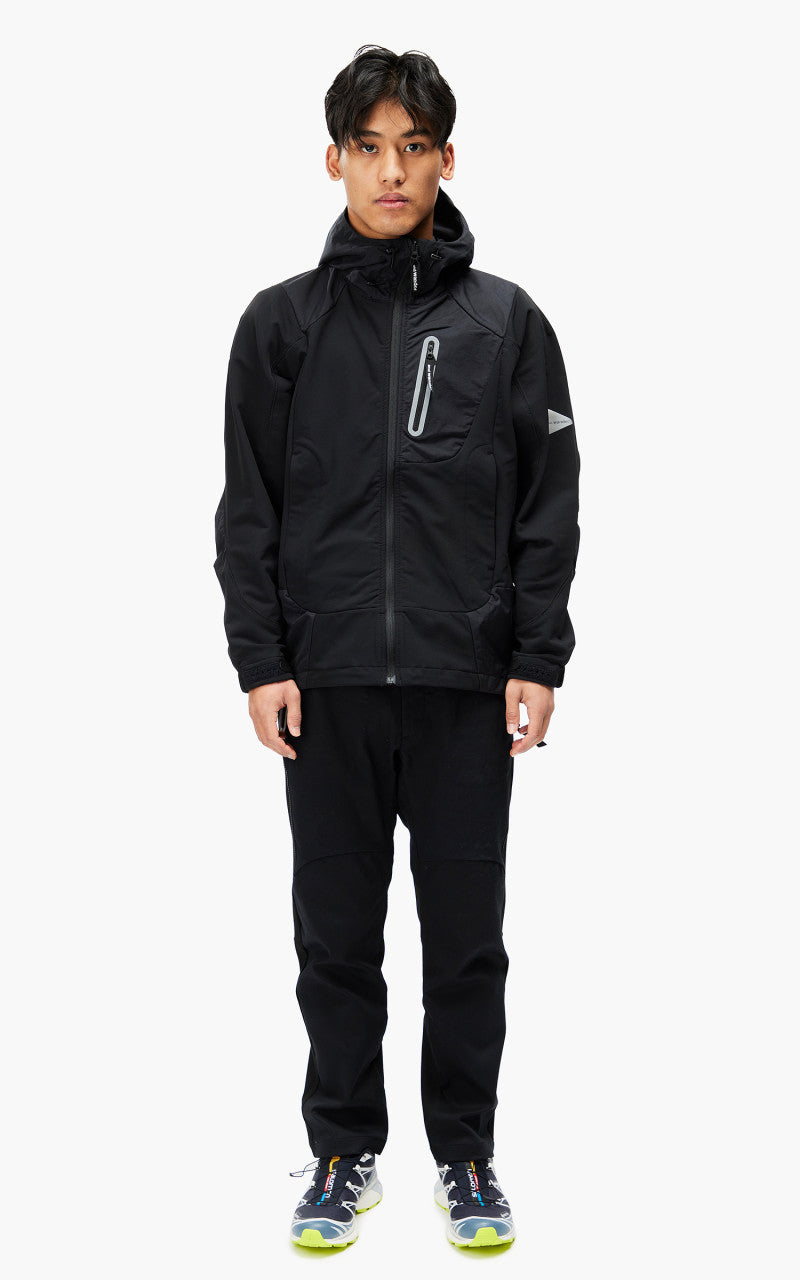 and wander Stretch Shell Jacket Black
