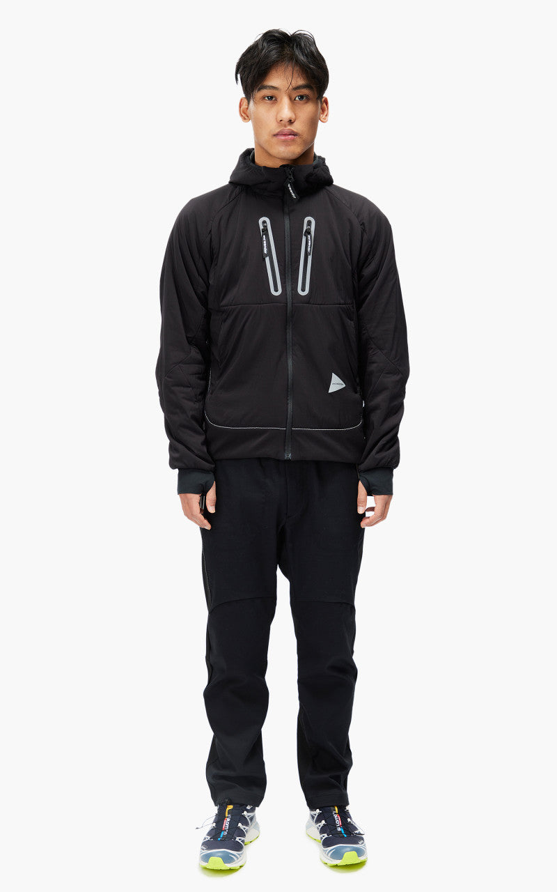 and wander Alpha Air Hoodie Black