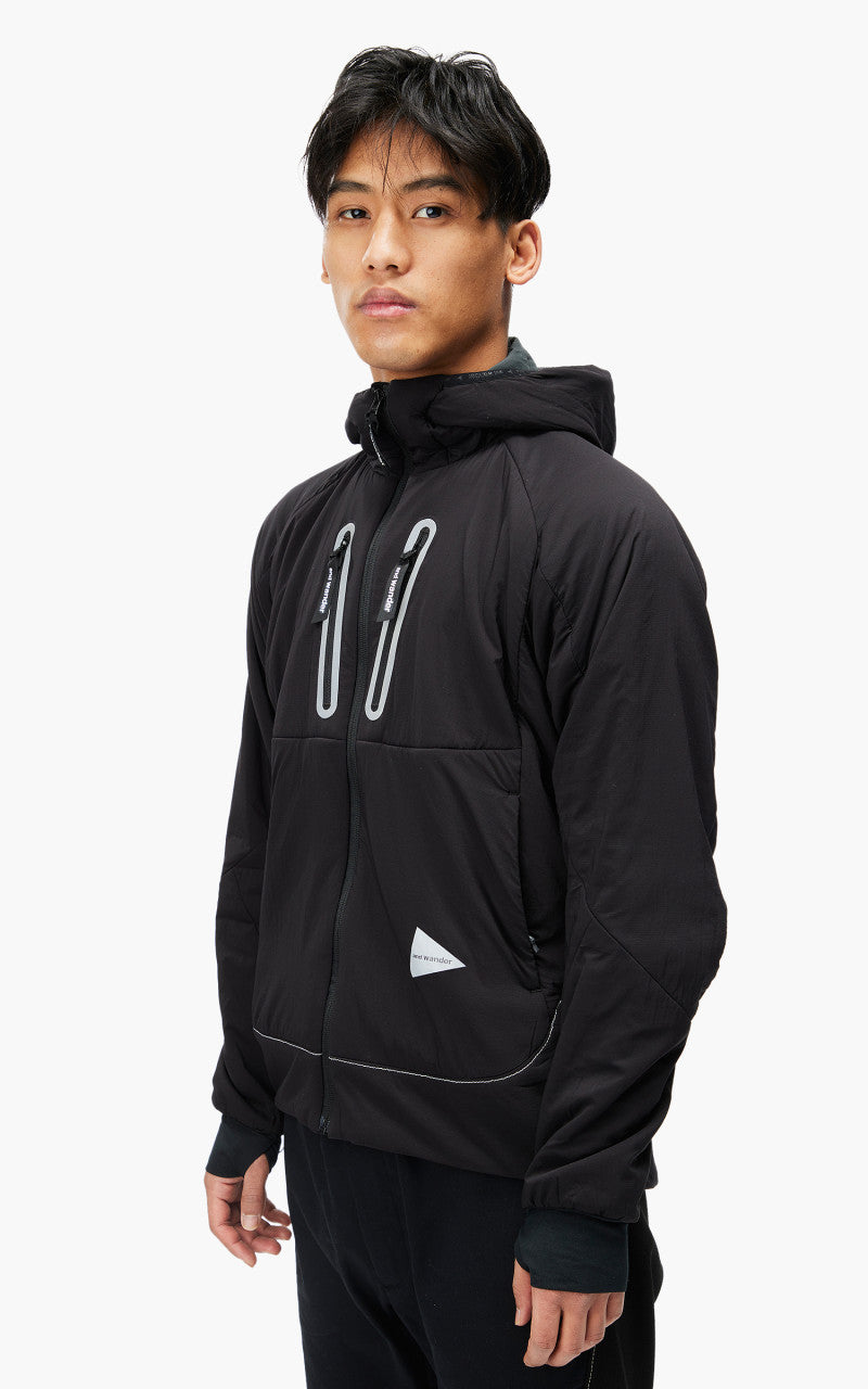 and wander Alpha Air Hoodie Black