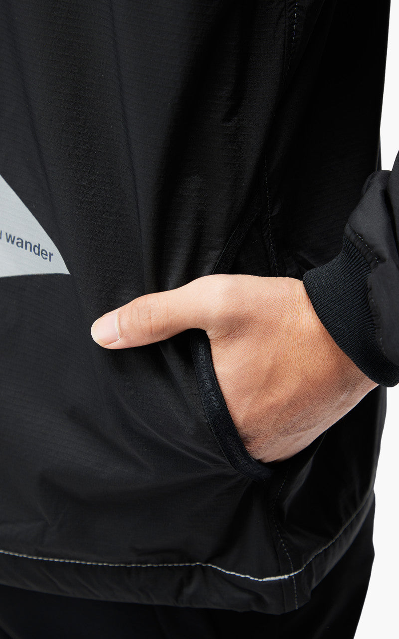 and wander Covered Rip Warm Pullover Black