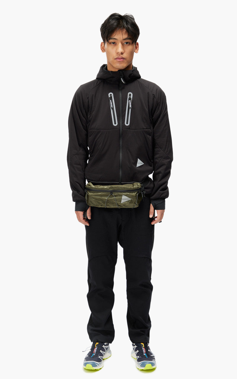 and wander Sil Waist Bag Khaki