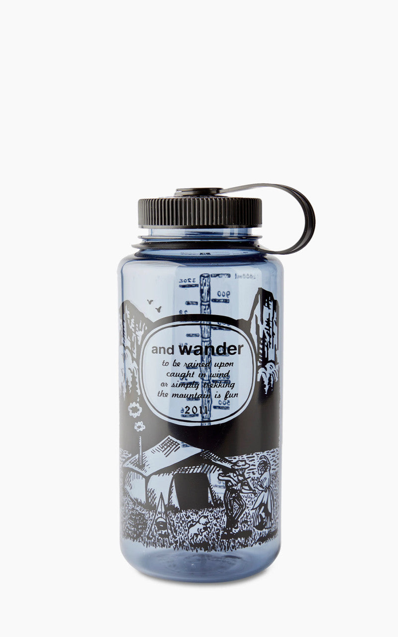 and wander Nalgen 1L Tritan Bottle Black