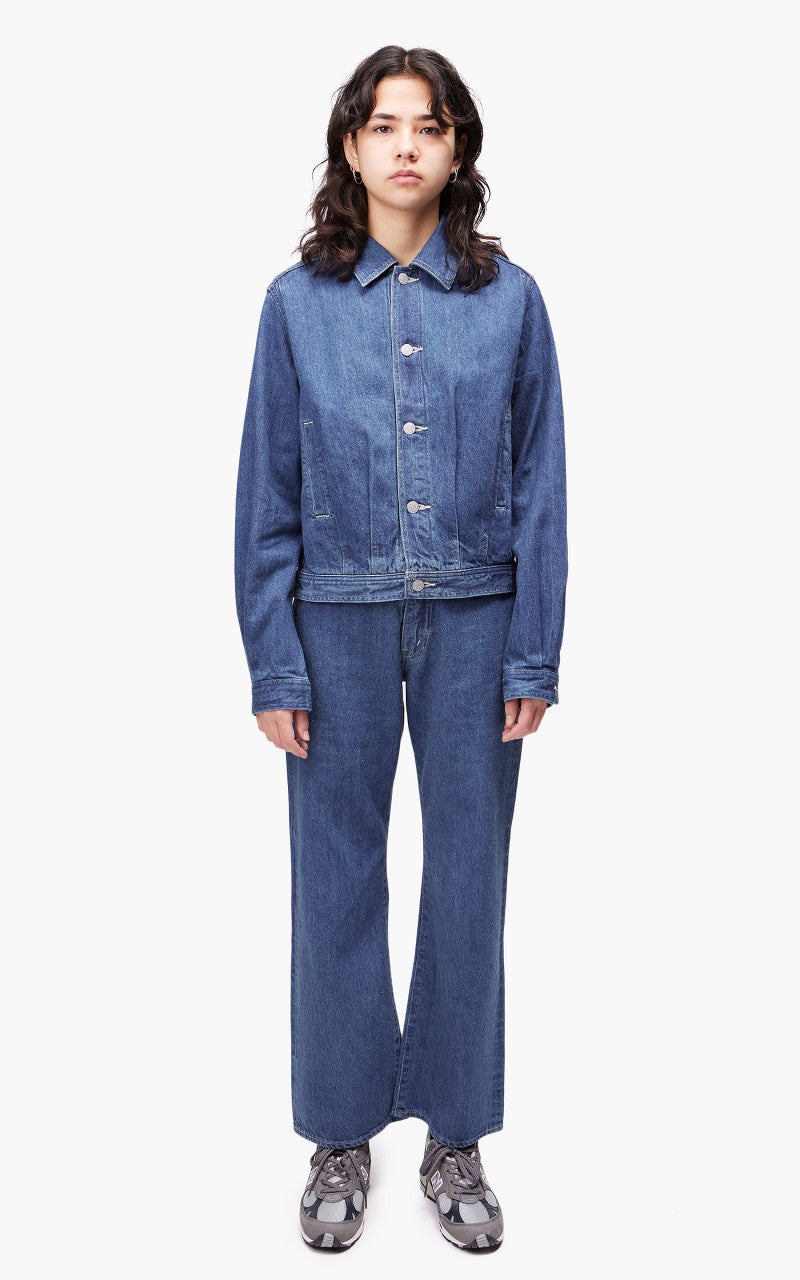 Auralee W Selvedge Light Denim Blouson Light Indigo