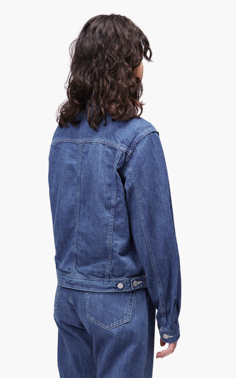 Auralee W Selvedge Light Denim Blouson Light Indigo