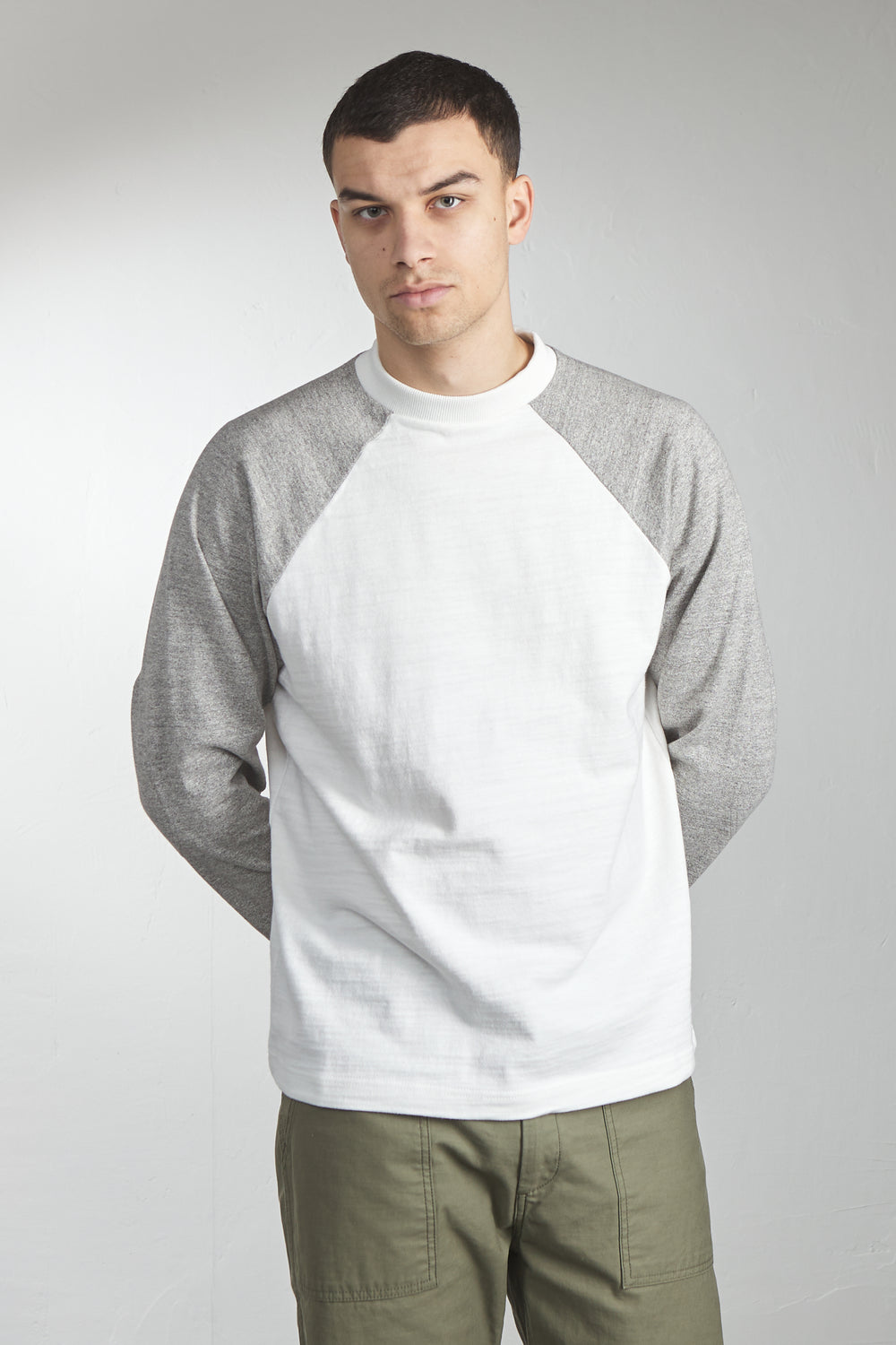 A.G. Spalding & Bros Three-Quarter Sleeve Baseball Tee White