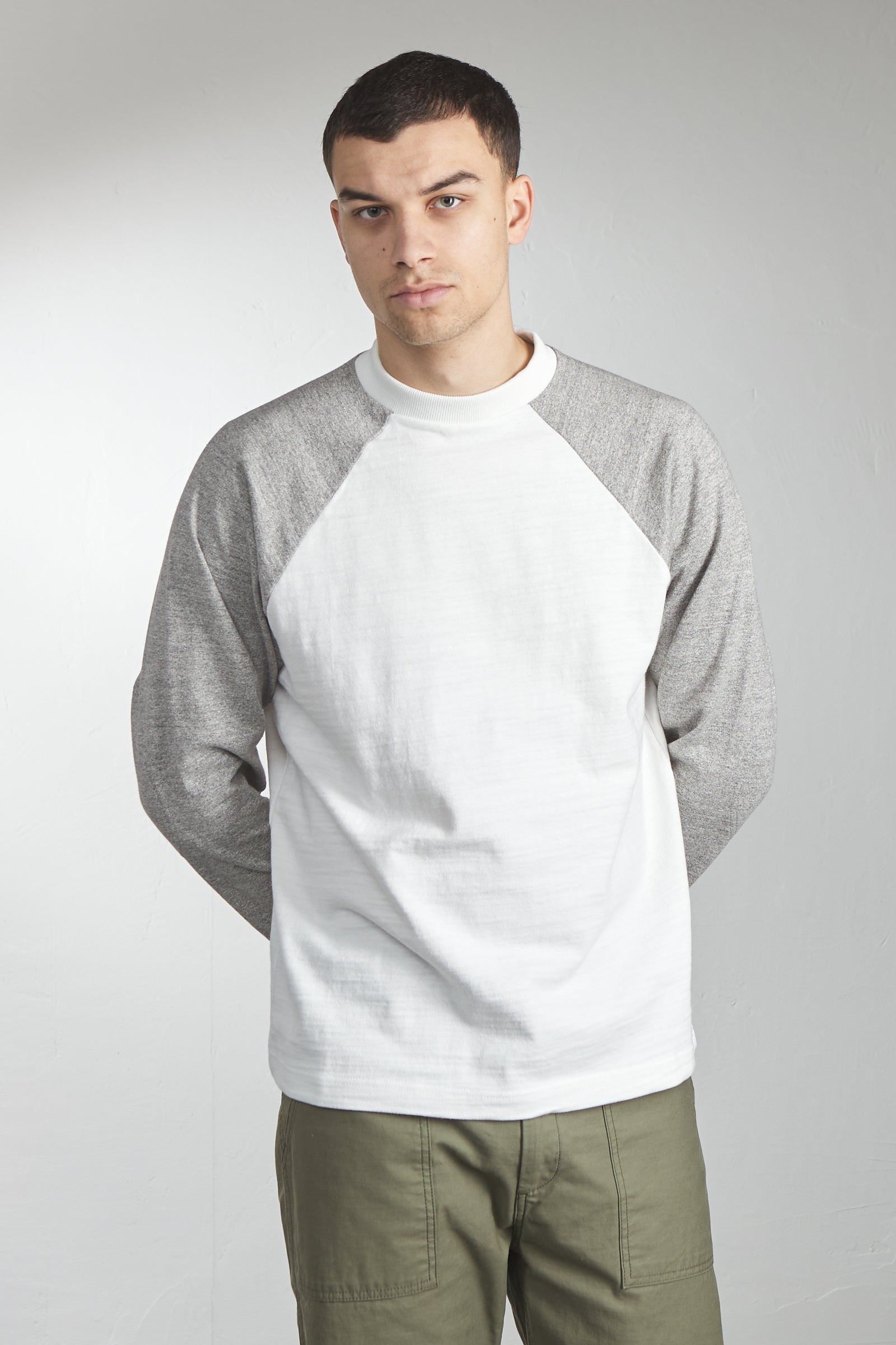 A.G. Spalding & Bros Three-Quarter Sleeve Baseball Tee White
