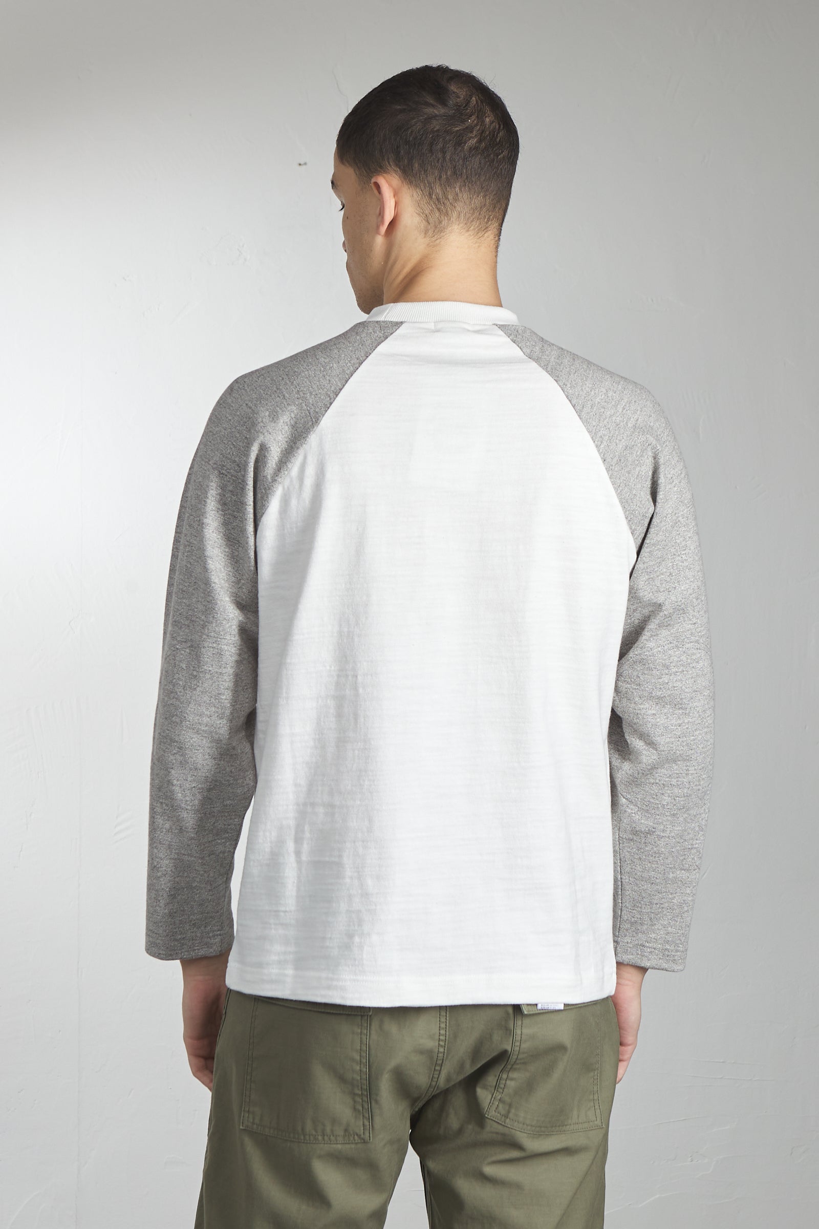 A.G. Spalding & Bros Three-Quarter Sleeve Baseball Tee White