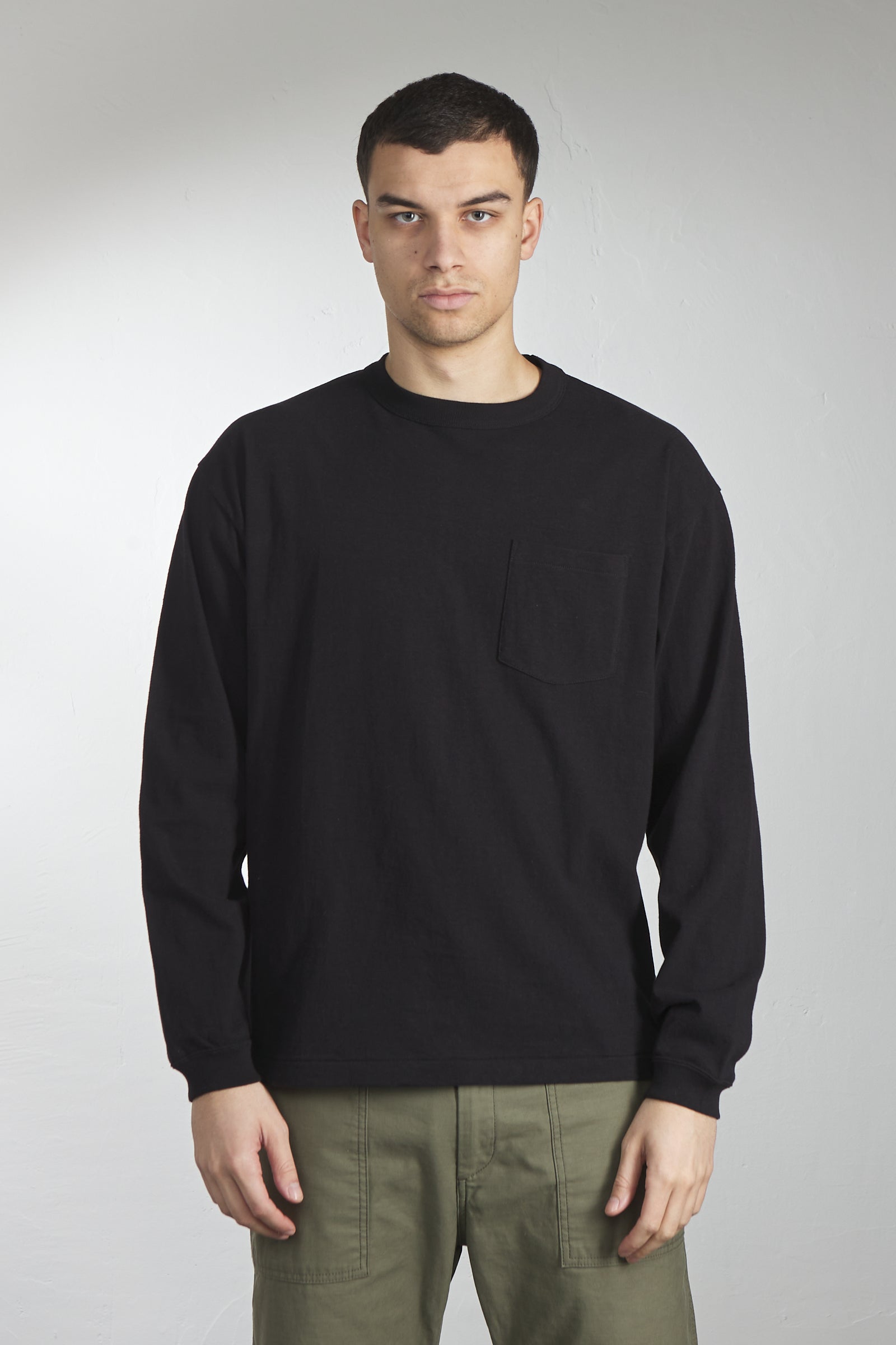 A.G. Spalding & Bros Tube Body Longsleeve Tee Black 6.5oz