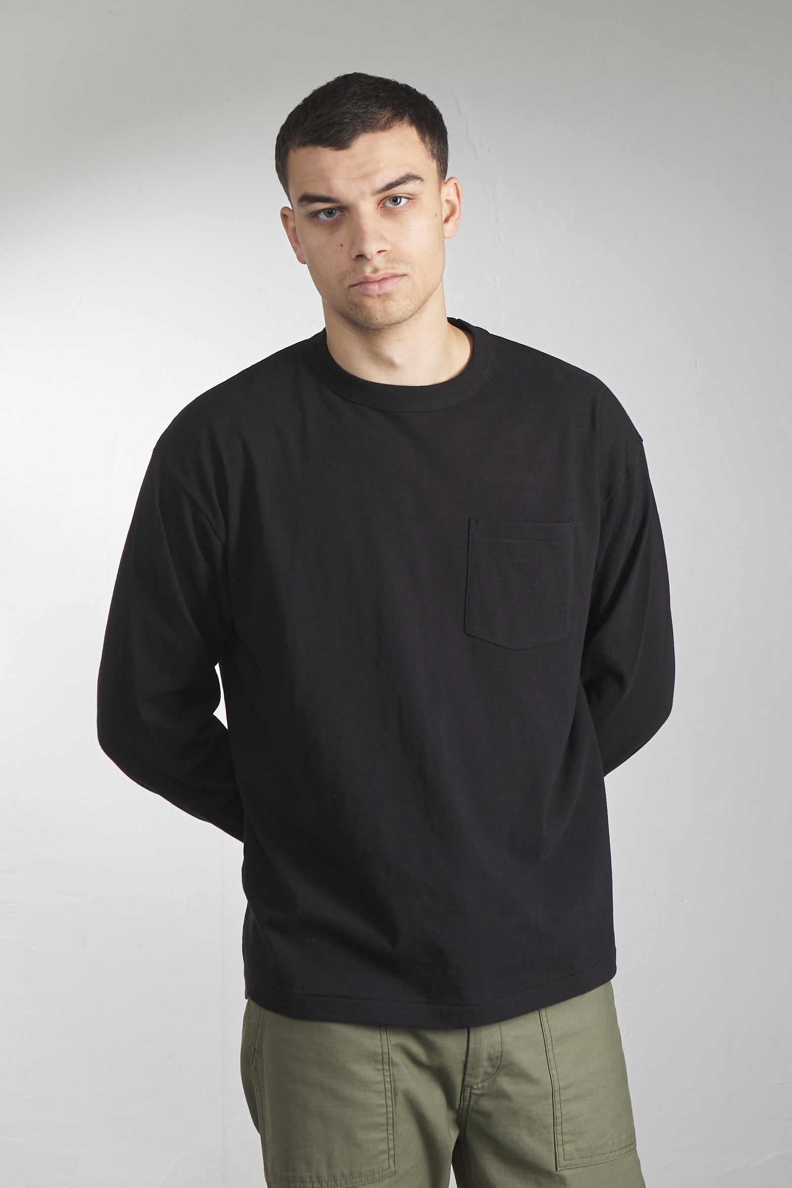 A.G. Spalding & Bros Tube Body Longsleeve Tee Black 6.5oz