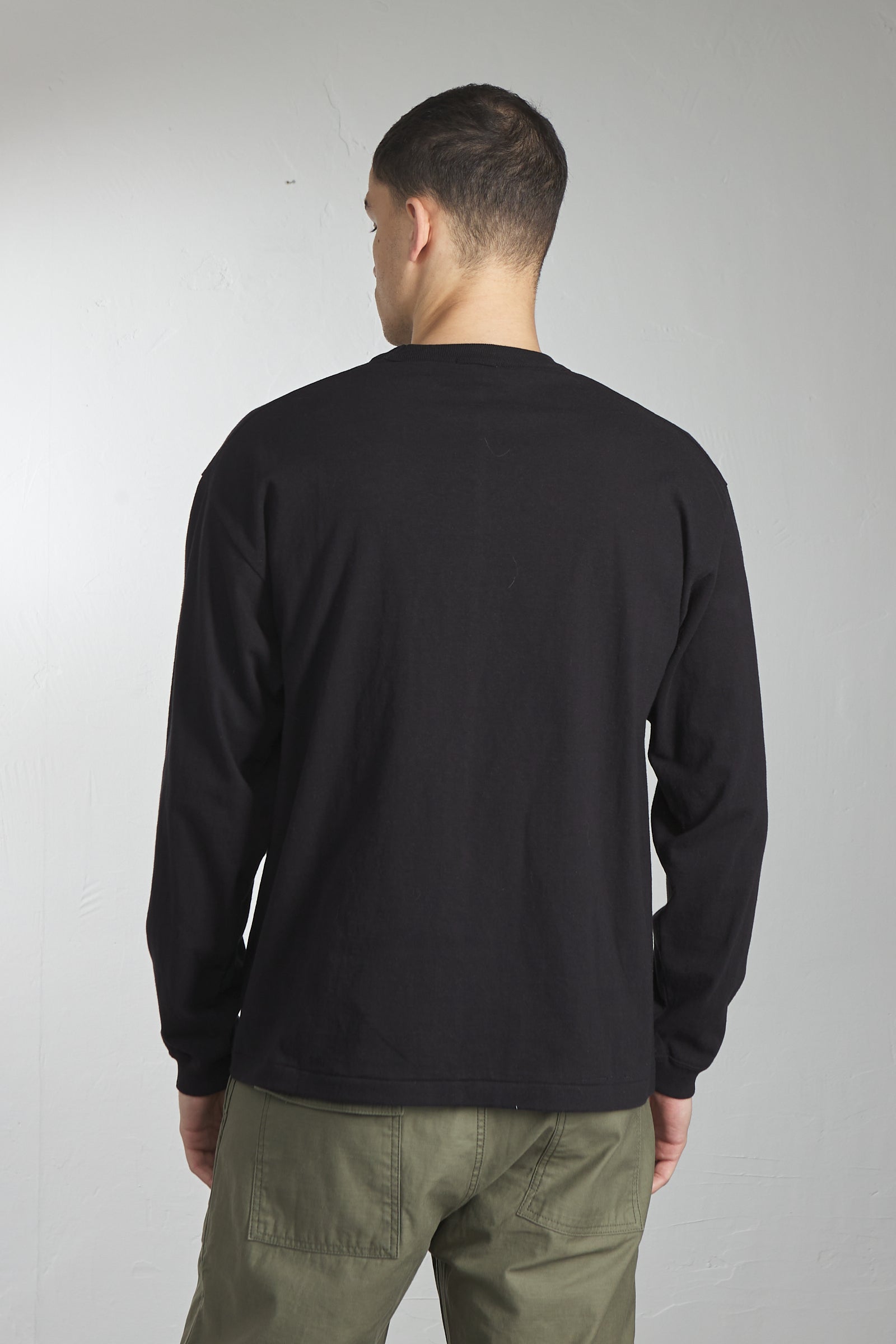 A.G. Spalding & Bros Tube Body Longsleeve Tee Black 6.5oz