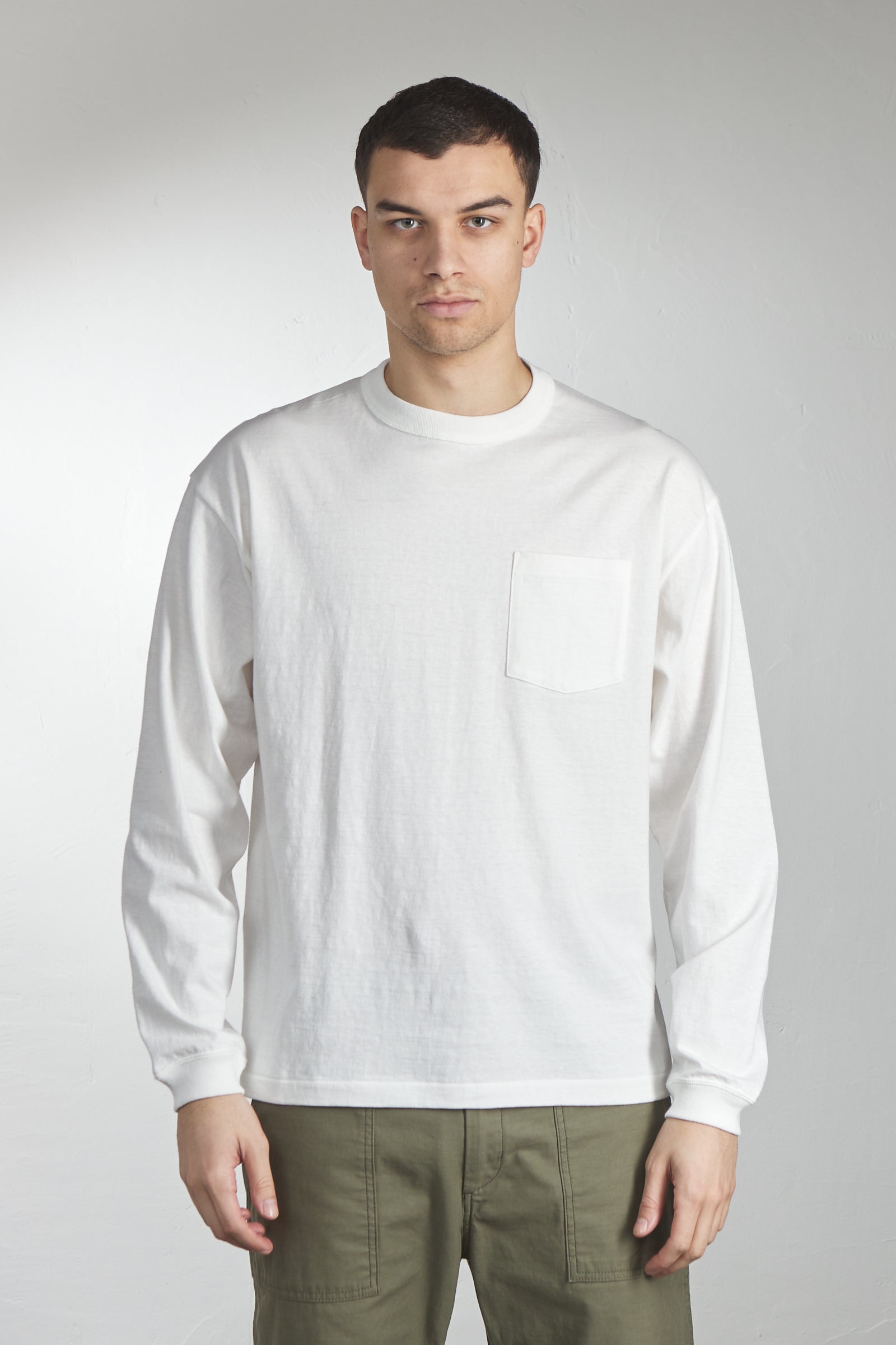 A.G. Spalding & Bros Tube Body Longsleeve Tee White 6.5oz