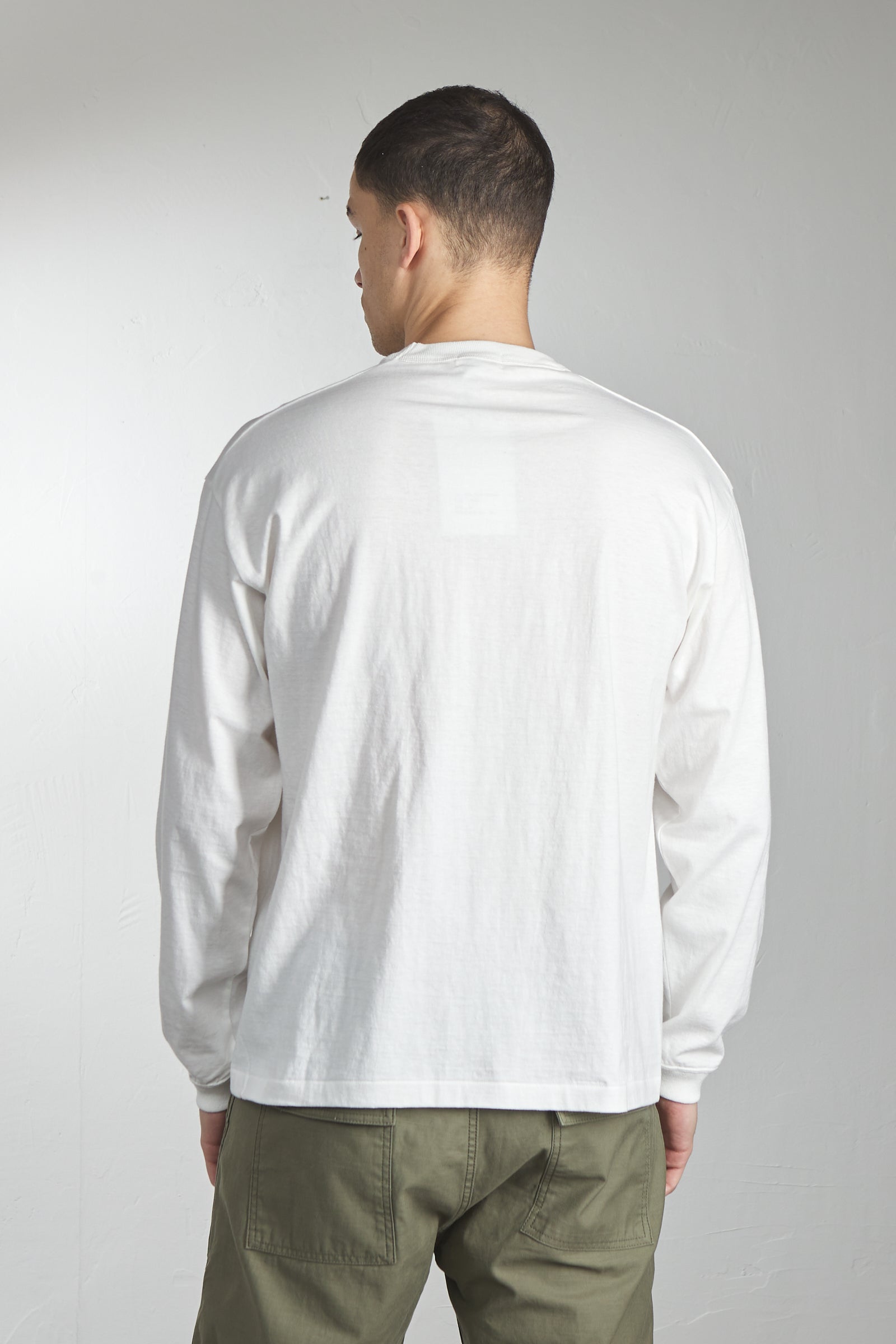 A.G. Spalding & Bros Tube Body Longsleeve Tee White 6.5oz