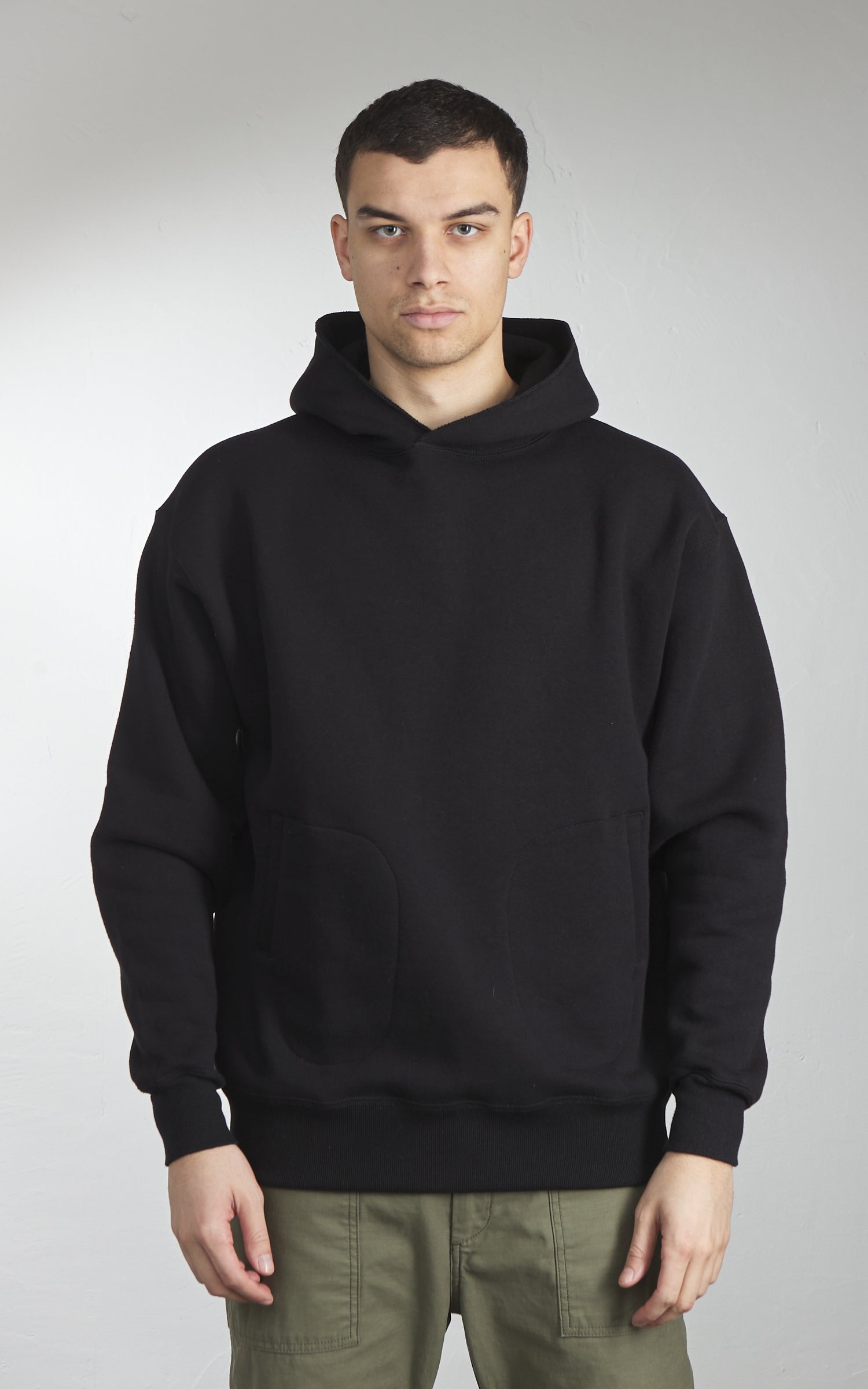 A.G. Spalding & Bros Loopwheel Tube Fleece Side-Line Parka Black