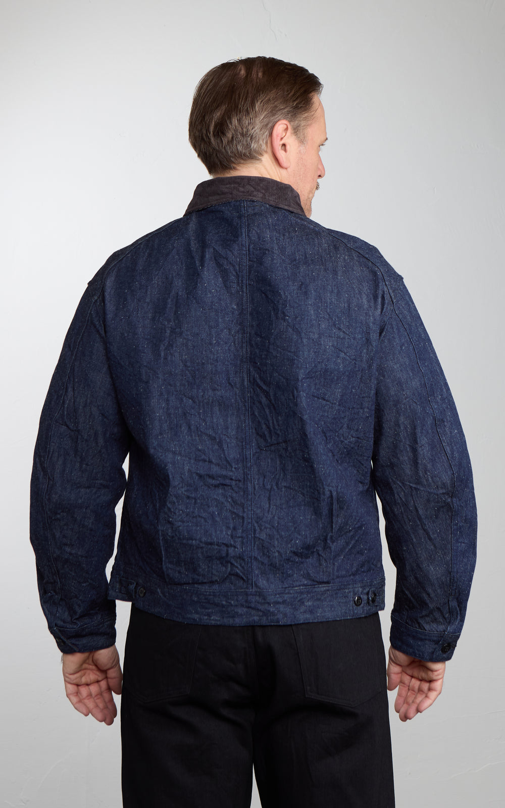 A Vontade VTD-0565-JK Denim Zip Work Jacket Indigo
