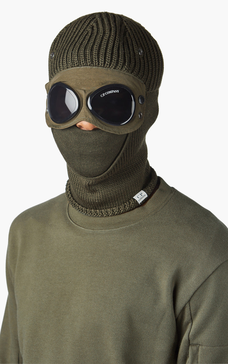 C.P. Company Ski Mask Extrafine Merino Ivy Green