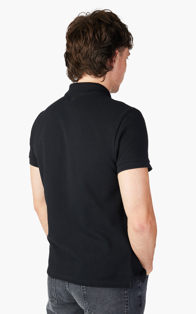 AMI Paris Ami De Coeur Polo Shirt Black