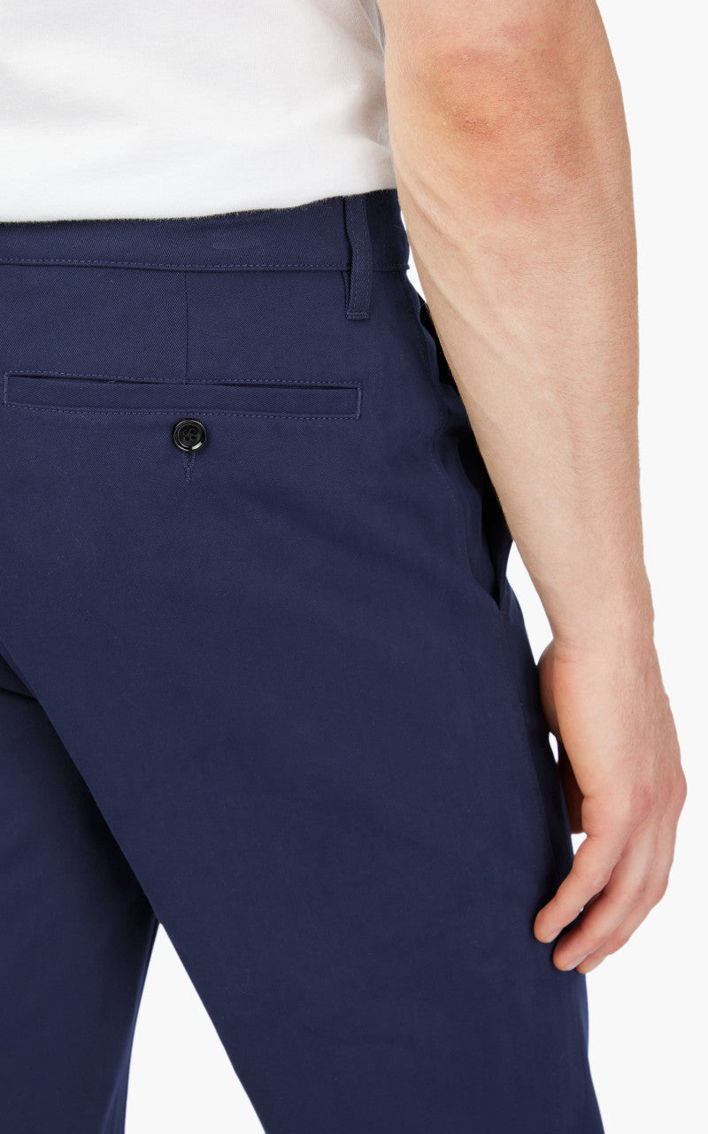 AMI Paris Straight Fit Chino Trouser Night Blue