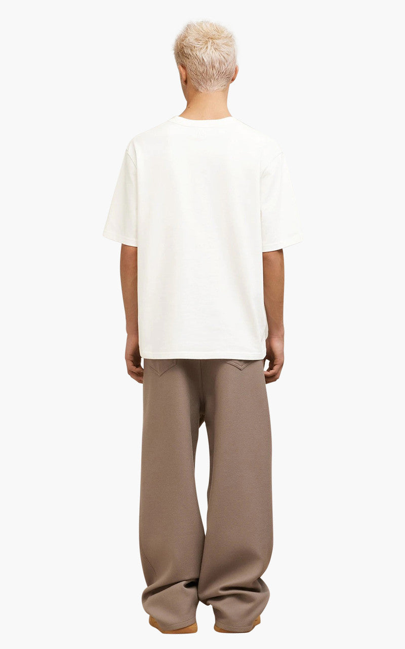 AMI Paris Red Ami De Coeur Boxy Fit T-Shirt White