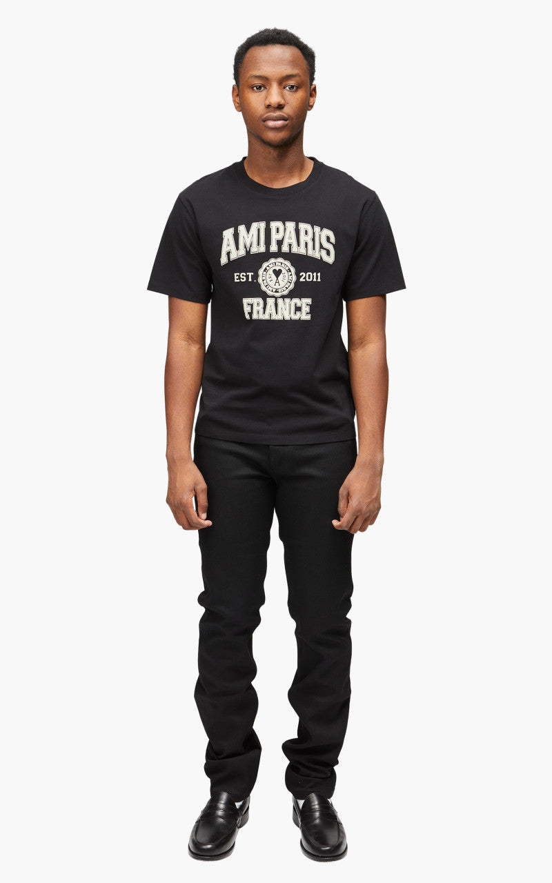 AMI Paris Ami Paris FR T-Shirt Black