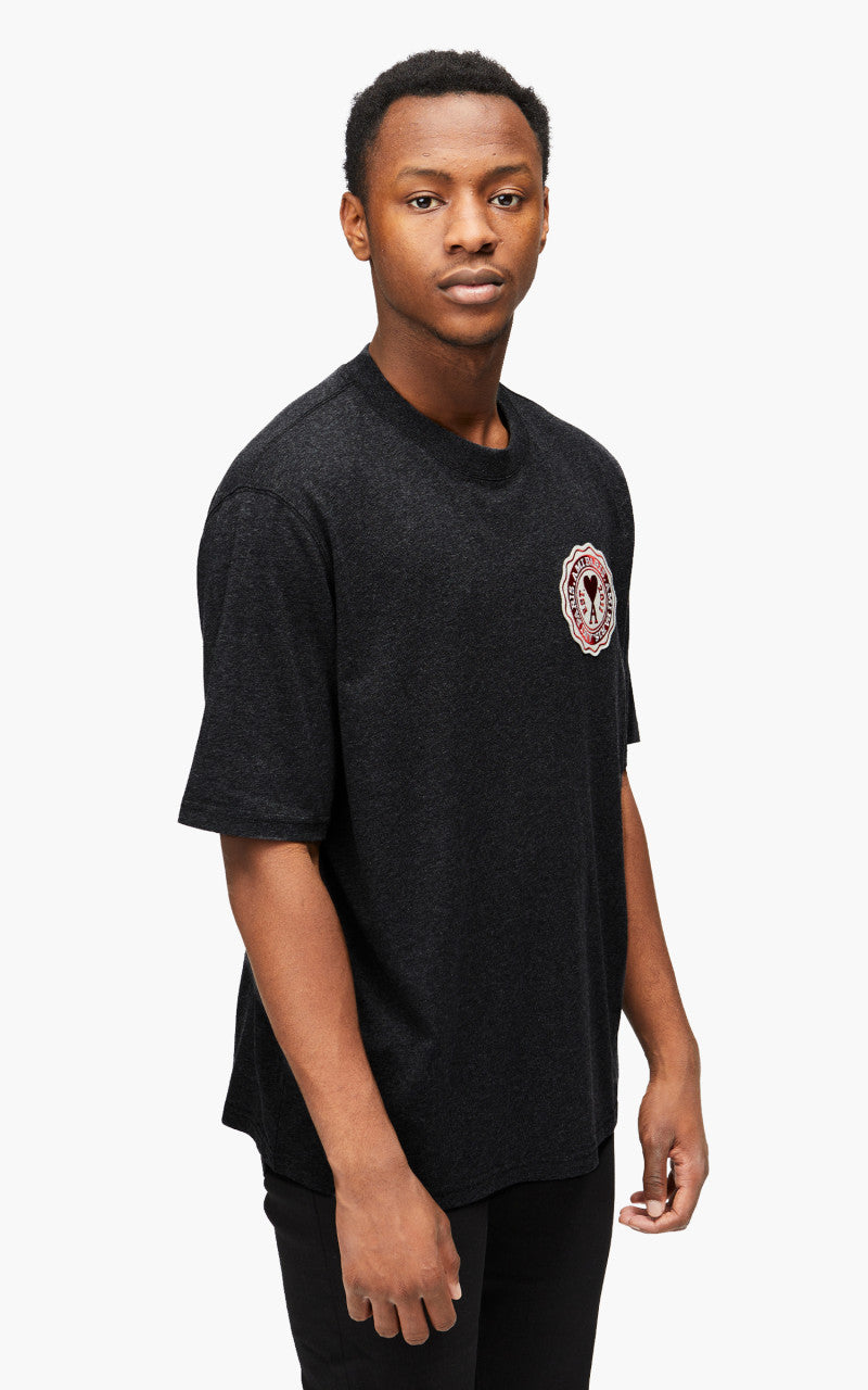AMI Paris Ami France Patch T-Shirt Anthracite