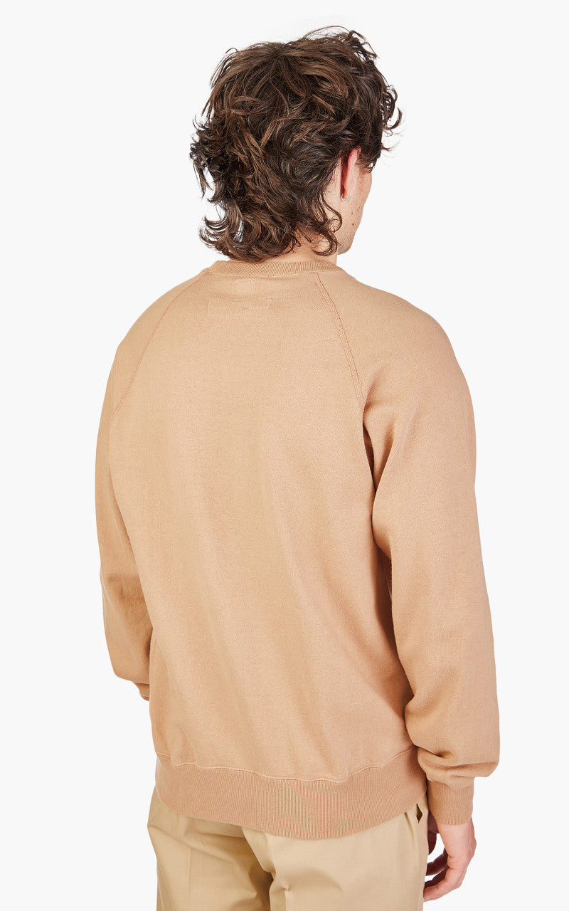 Anatomica Sweat Raglan Crew Neck Sand