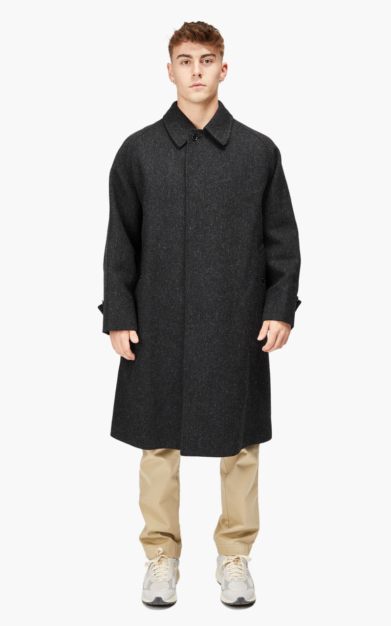 Anatomica Single Raglan Coat IV Reversible Charcoal