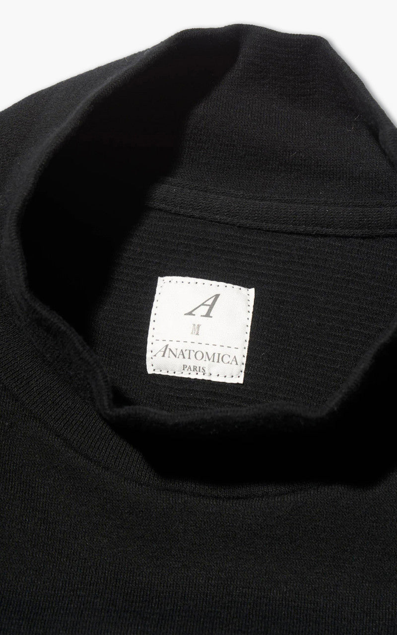 Anatomica Mock Neck Tee S/S Black
