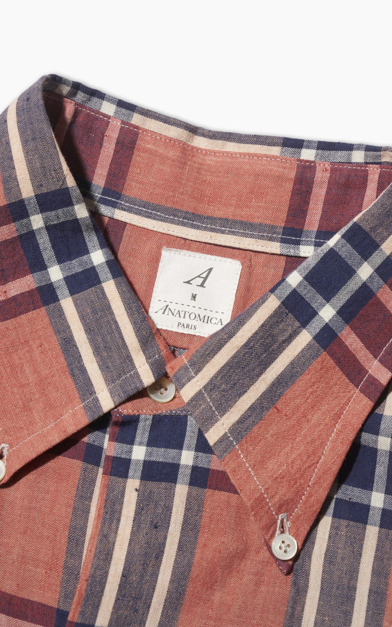 Anatomica Dickie HL Madras Shirt Pink