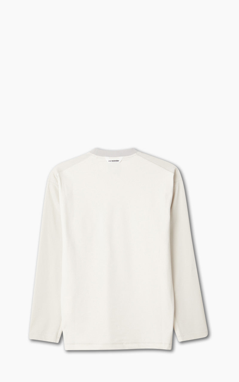 and wander Cool Touch Pocket LS Tee Light Beige