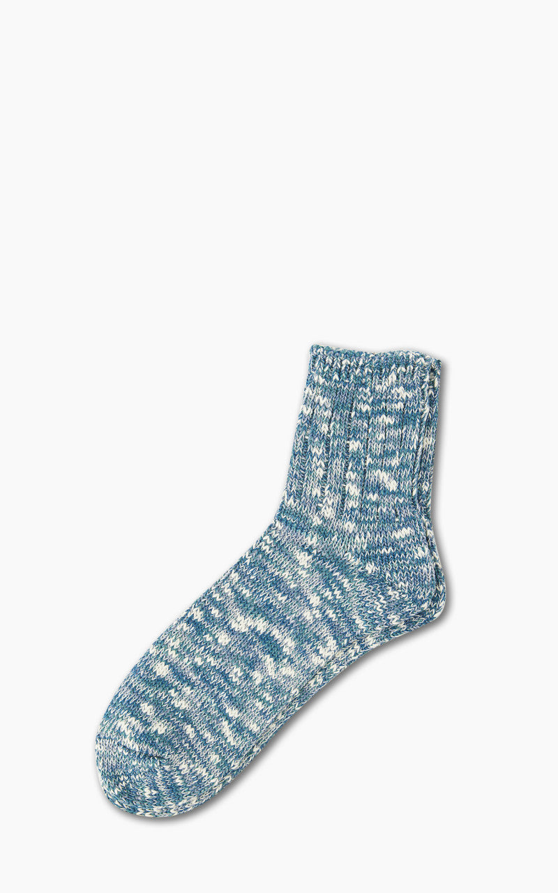 Anonymous Ism Socks Slub Q Crew Indigo