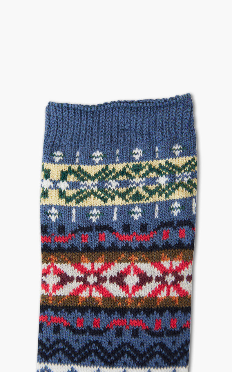 Anonymous Ism Socks Fairisle Crew Indigo