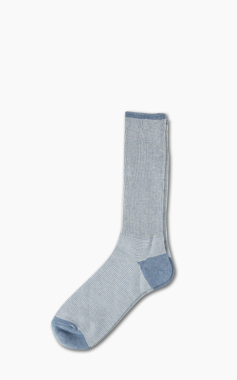 Anonymous Ism Socks American Rib 3-Pack Indigo