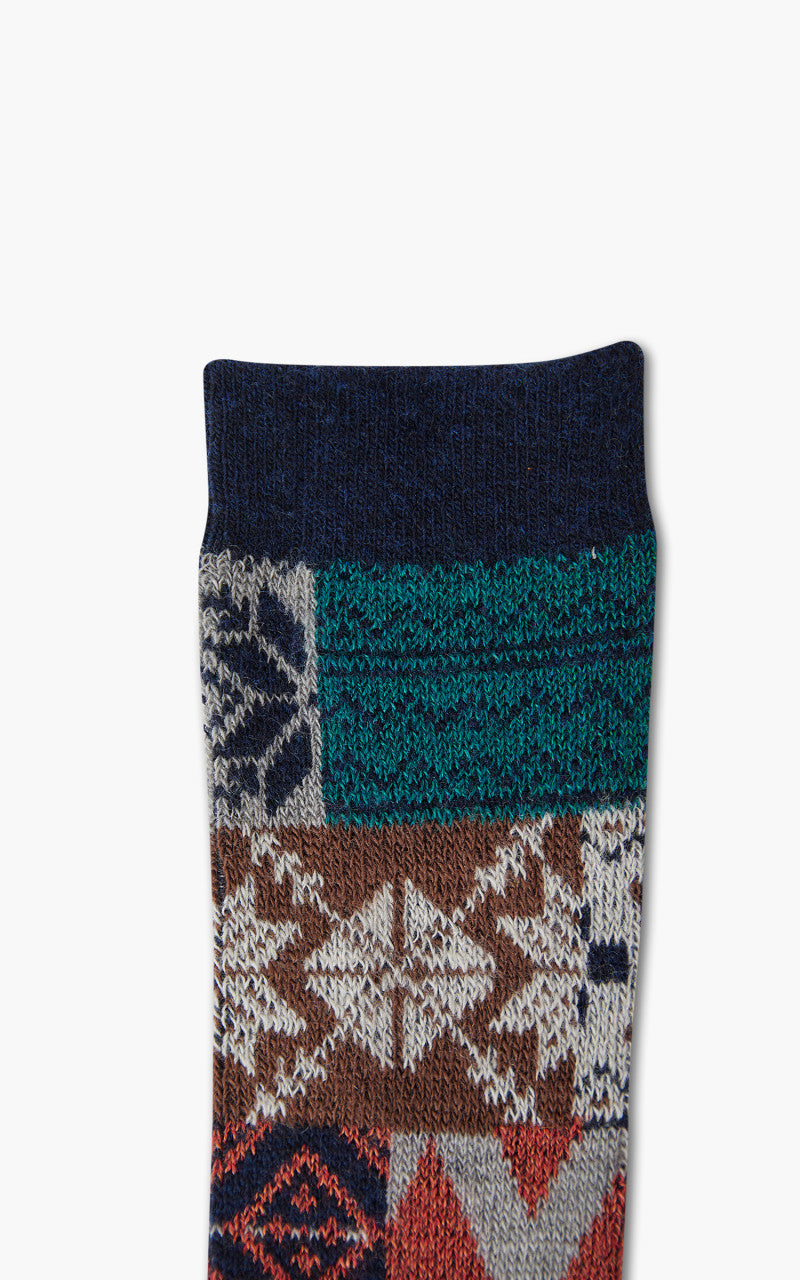 Anonymous Ism Socks Multi Pattern JQ Crew Navy