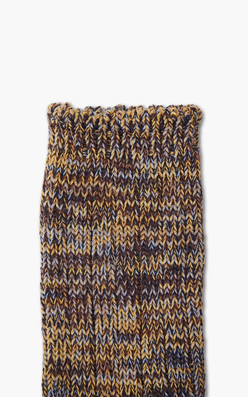 Anonymous Ism Socks 5 Color Mix Crew Brown