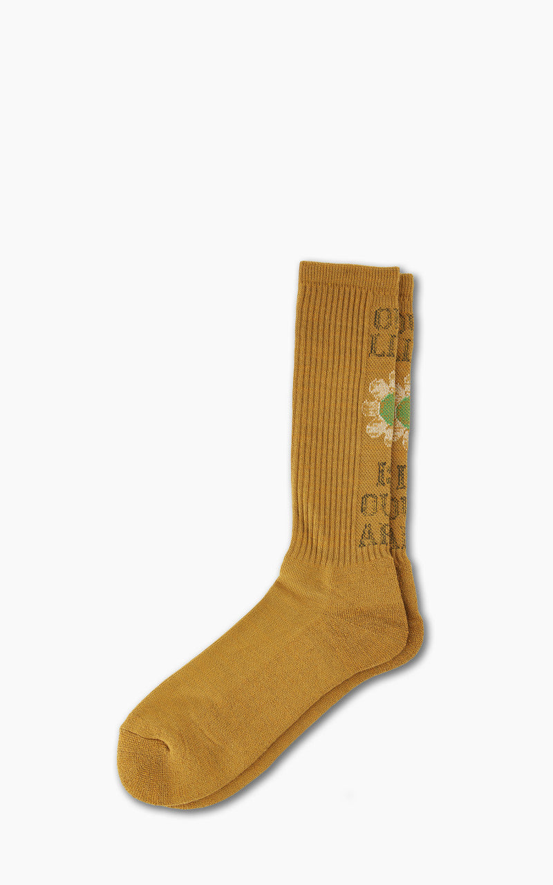 Anonymous Ism Socks O.L.I.O.A Pile Crew Mustard