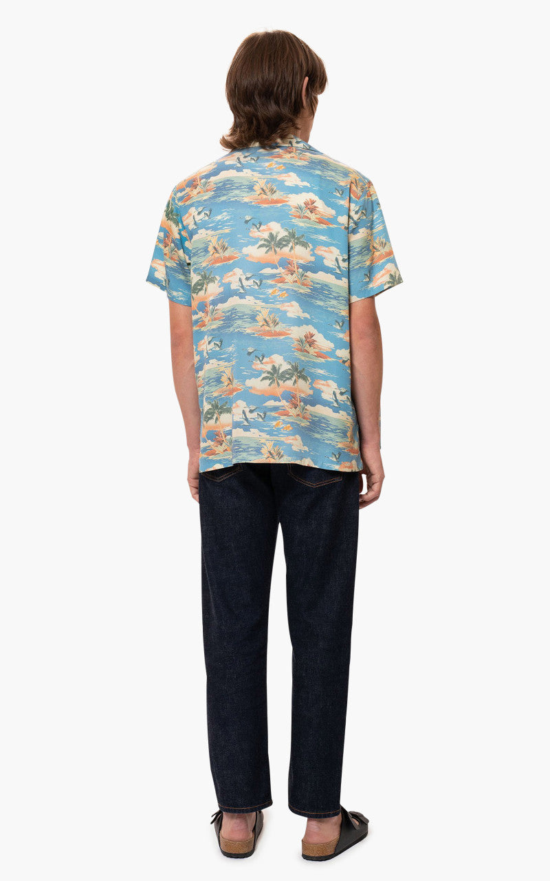 Nudie Jeans Arvid Hawaii Azure